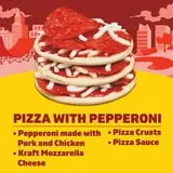 Lunchables Pizza with Pepperoni Kids Lunch Snack, 4.3 oz Tray thumbnail 2
