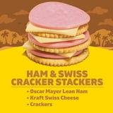 Lunchables Ham & Swiss Cracker Stackers Snack Kit, 3.2 oz Tray thumbnail 2