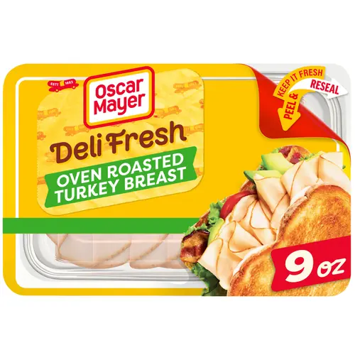 Oscar Mayer Deli Fresh Oven Roasted Turkey Breast, for a Low Carb Lifestyle, 9 Oz Tray