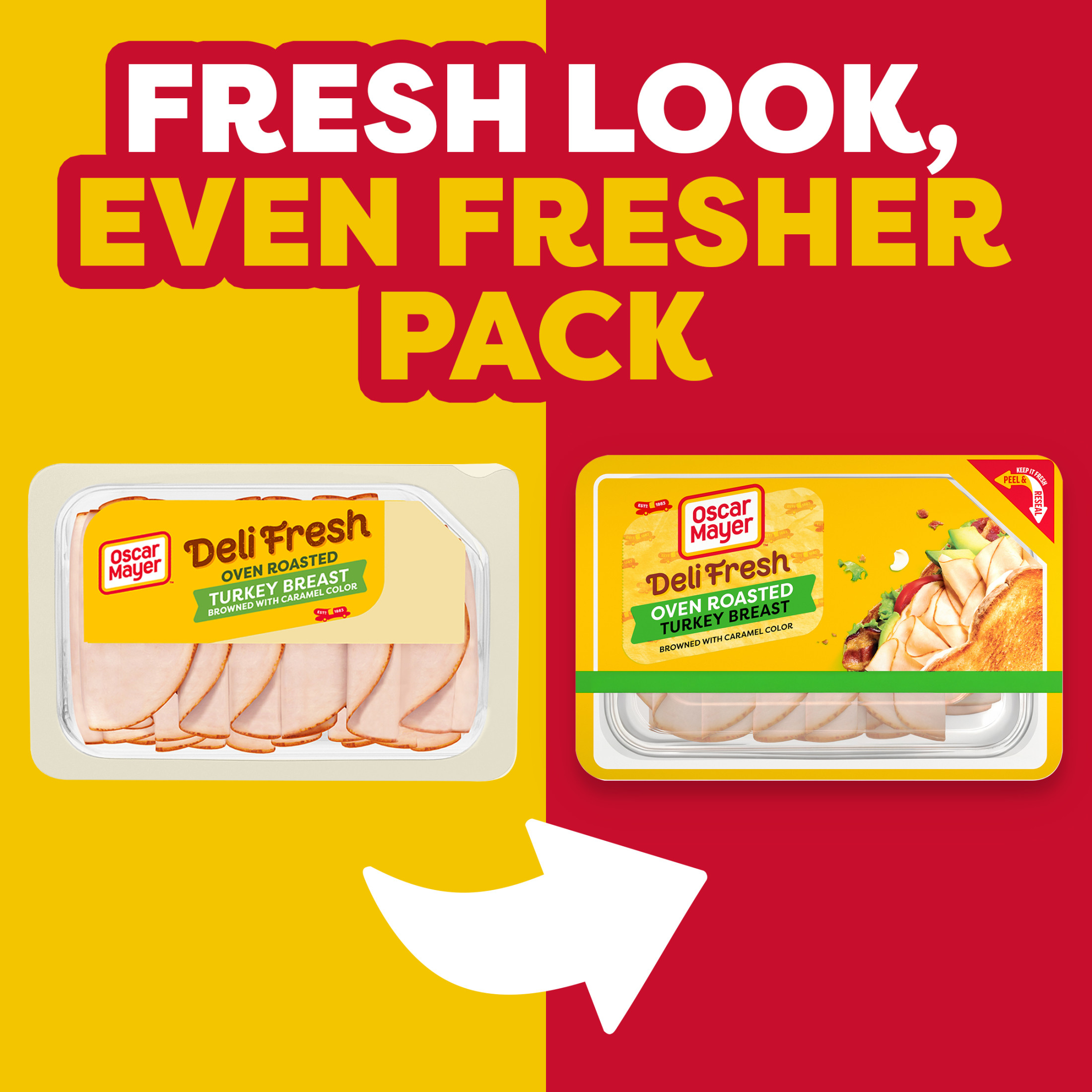 Oscar Mayer Deli Fresh Oven Roasted Turkey Breast, for a Low Carb Lifestyle, 9 Oz Tray thumbnail 2