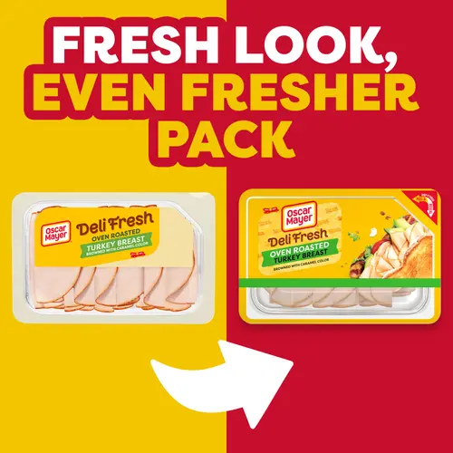 Oscar Mayer Deli Fresh Oven Roasted Turkey Breast, for a Low Carb Lifestyle, 9 Oz Tray thumbnail 2