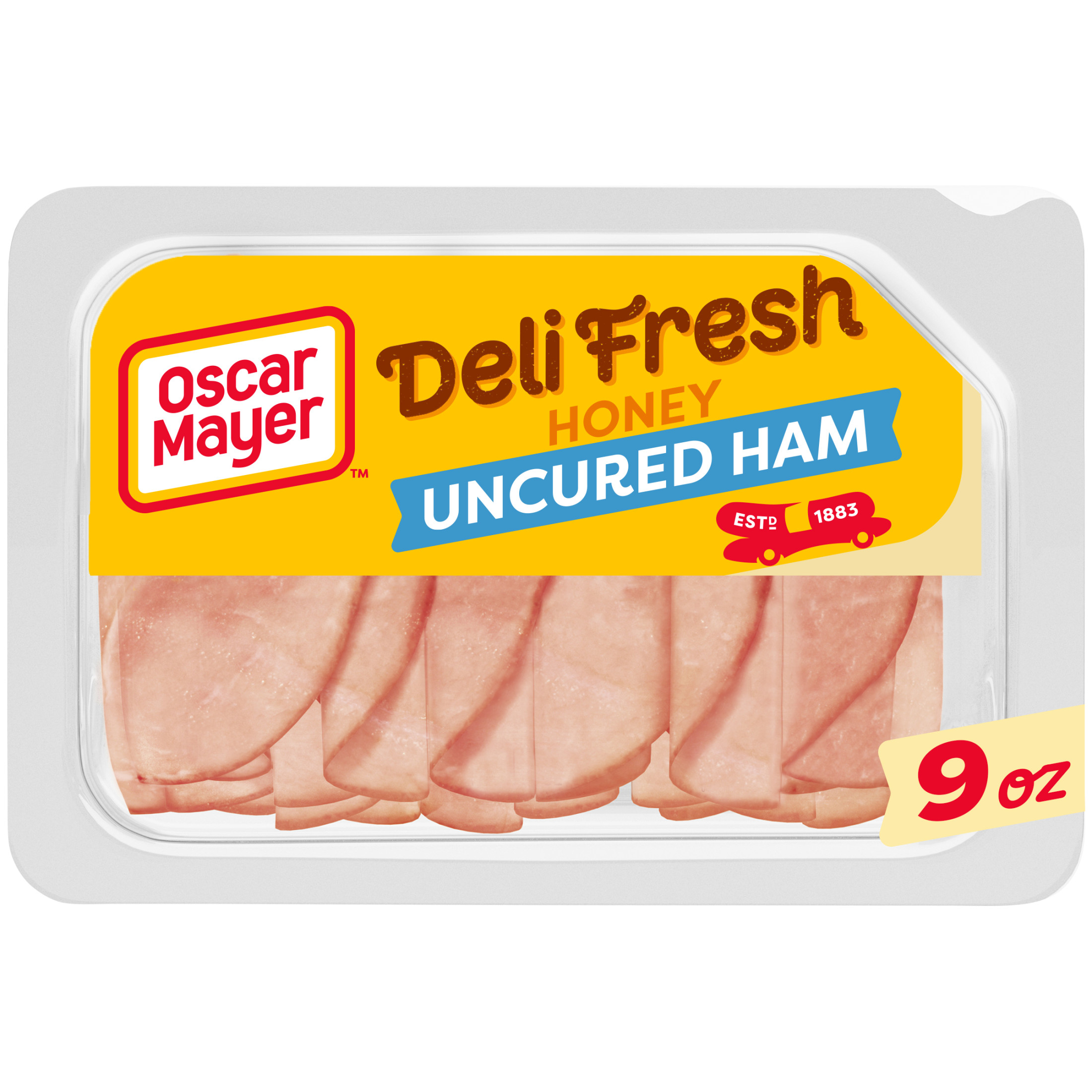 Oscar Mayer Deli Fresh Honey Uncured Sliced Ham Deli Lunch Meat, 9 Oz Package