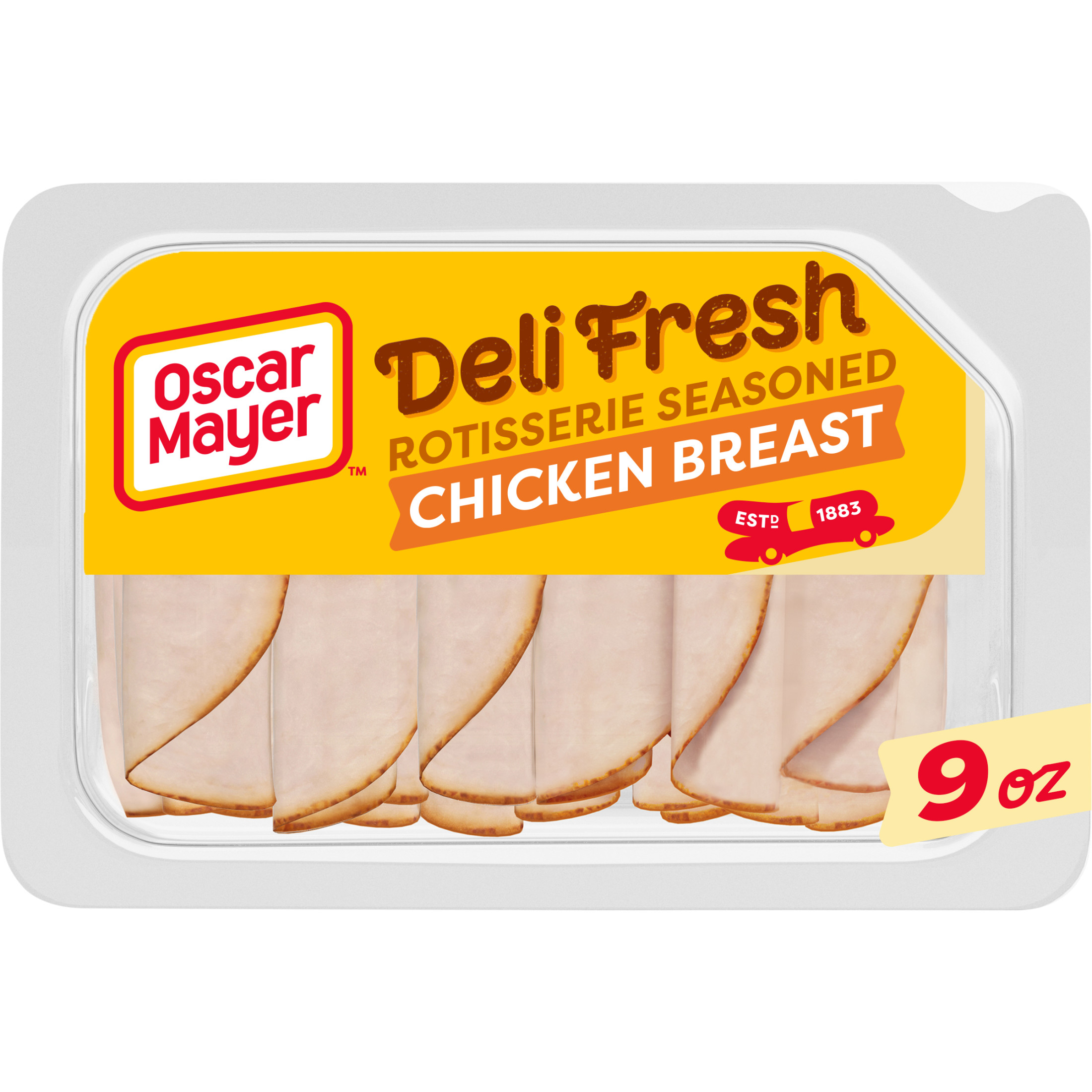 Oscar Mayer Deli Fresh Rotisserie Seasoned Chicken Breast, for a Low Carb Lifestyle, 9 oz Tray