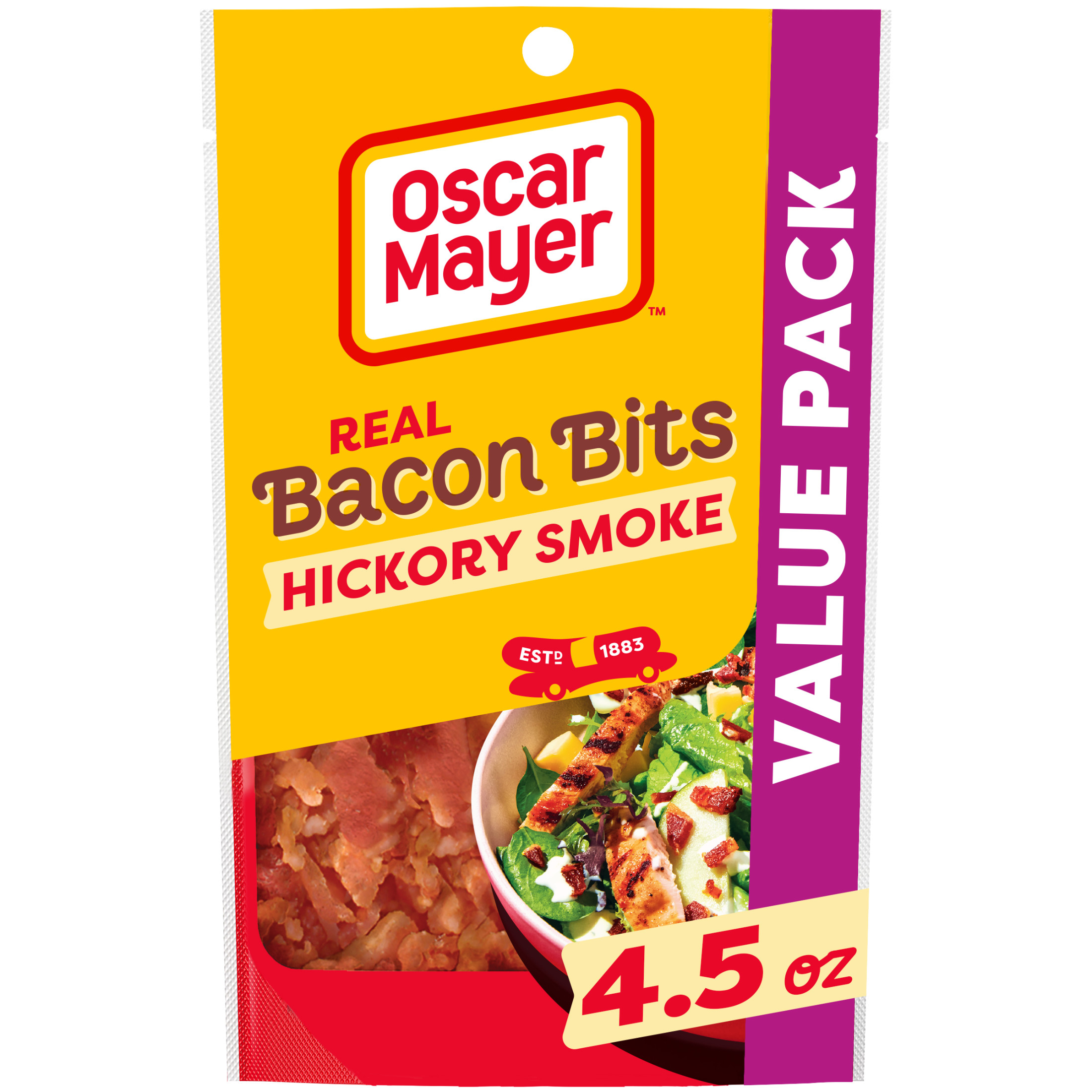 Oscar Mayer Real Bacon Bits Value Pack, 4.5 oz Bag, 1-1.5 cups