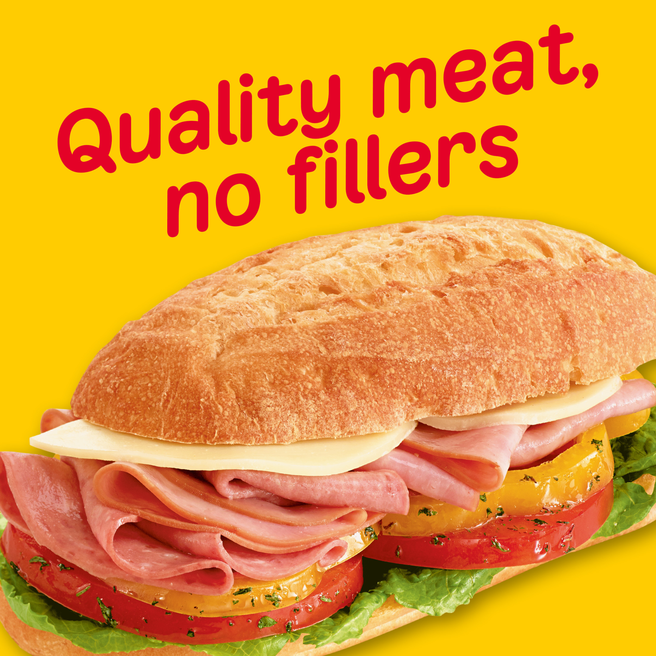Oscar Mayer Sub Kit with Smoked Ham and Water Product & Cotto Salami Sliced Deli Lunch Meat, 28 Oz Pack thumbnail 2
