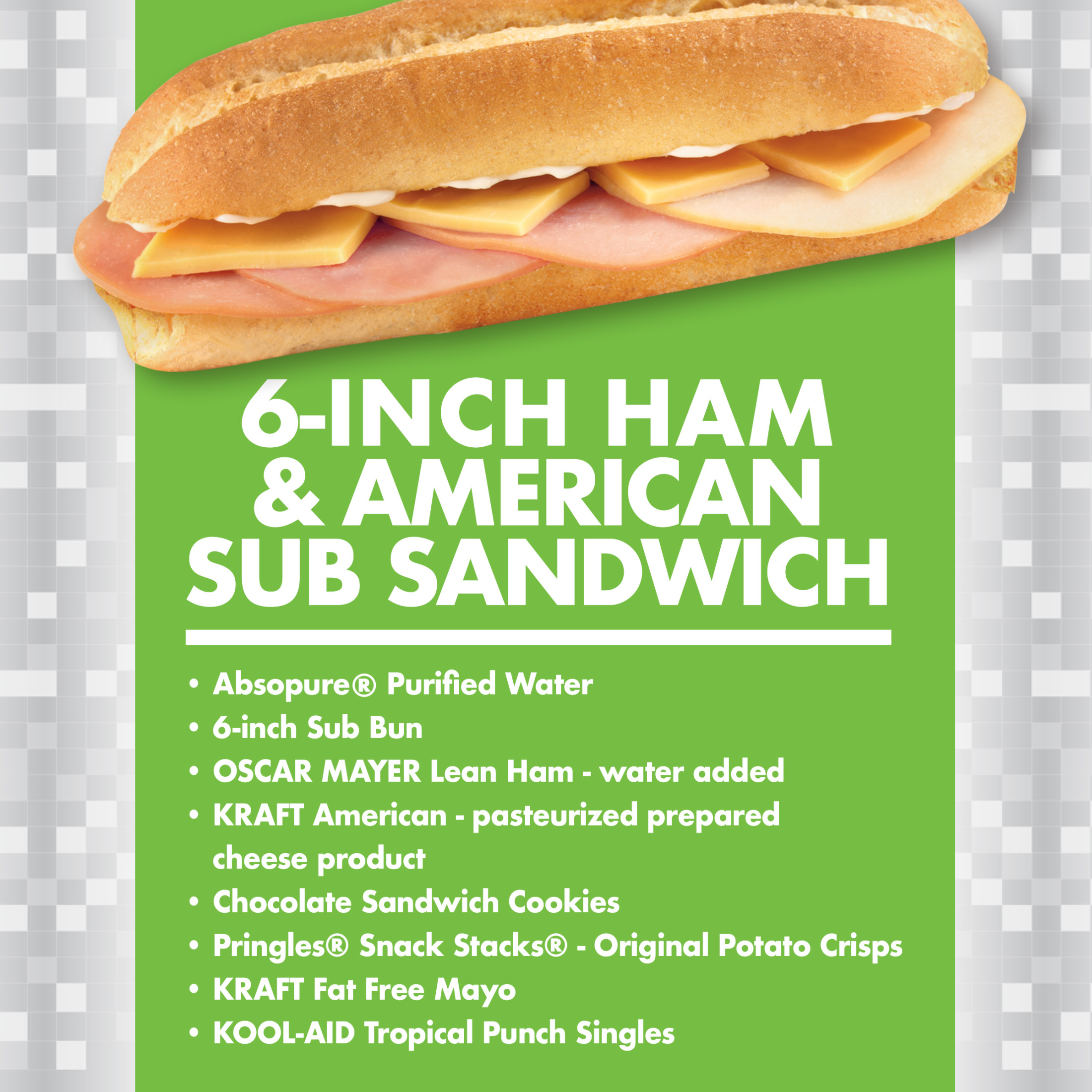 Lunchables Uploaded Ham & American Cheese Sub Sandwich Kids Lunch Meal Kit, 15 oz Box thumbnail 2