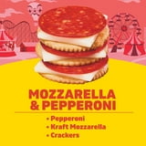 Lunchables Pepperoni and Mozzarella Cracker Stackers, 2.25 oz Tray thumbnail 2