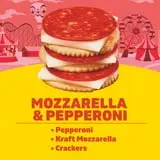 Lunchables Pepperoni and Mozzarella Cracker Stackers, 2.25 oz Tray thumbnail 2