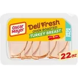 Oscar Mayer Deli Fresh Oven Roasted Sliced Turkey Breast Deli Lunch Meat, 22 oz Package