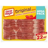 Oscar Mayer Original Bacon Natural Wood Smoked Mega Pack, 22 oz, 23-25 Slices