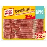 Oscar Mayer Original Bacon Natural Wood Smoked Mega Pack, 22 oz, 23-25 Slices