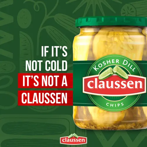 Claussen Kosher Dill Pickle Chips, 20 fl. oz. Jar thumbnail 3