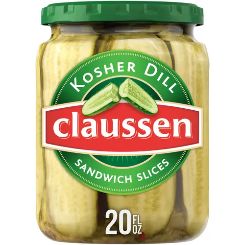 Claussen Kosher Dill Pickle Sandwich Slices, 20 fl. oz. Jar