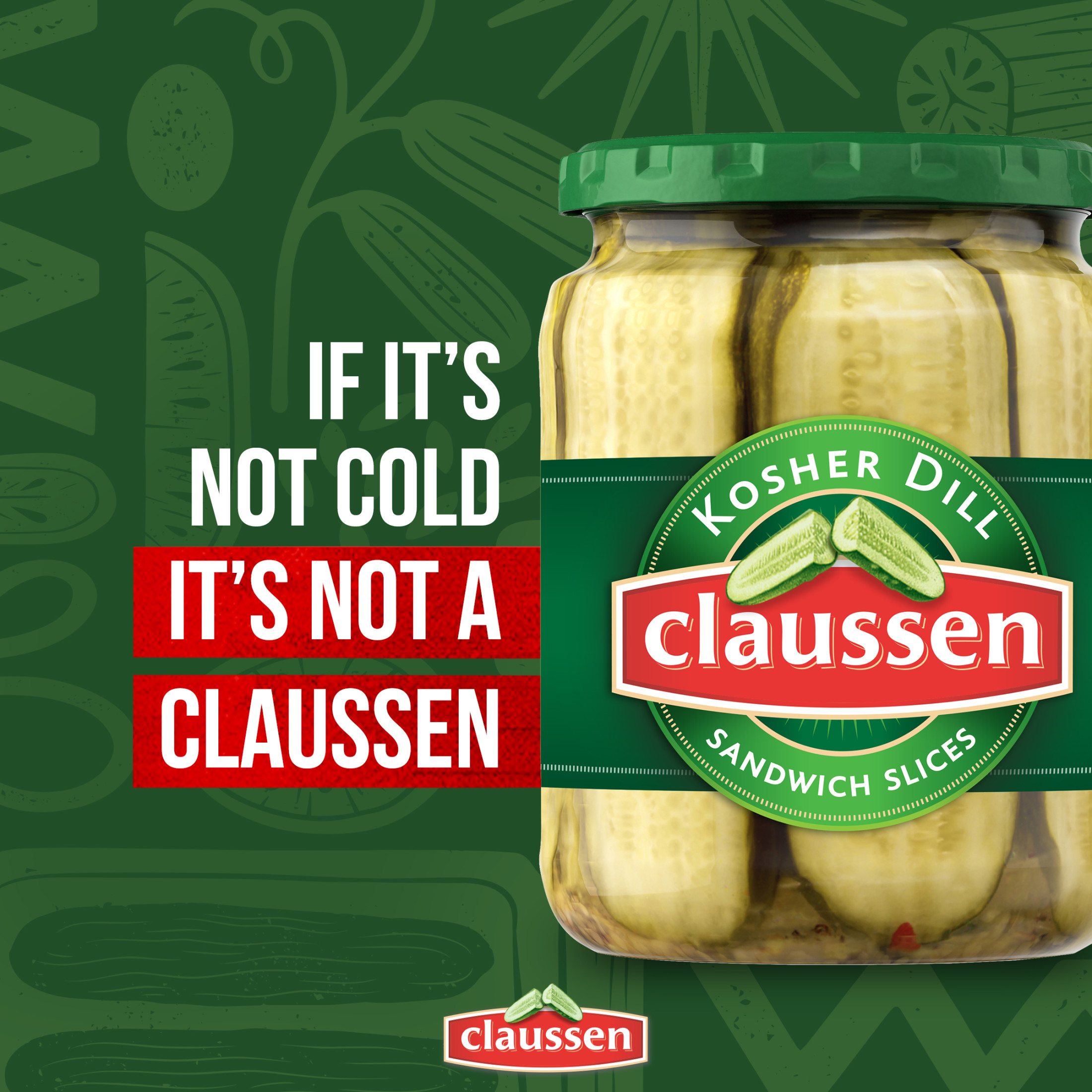 Claussen Kosher Dill Pickle Sandwich Slices, 20 fl. oz. Jar thumbnail 3