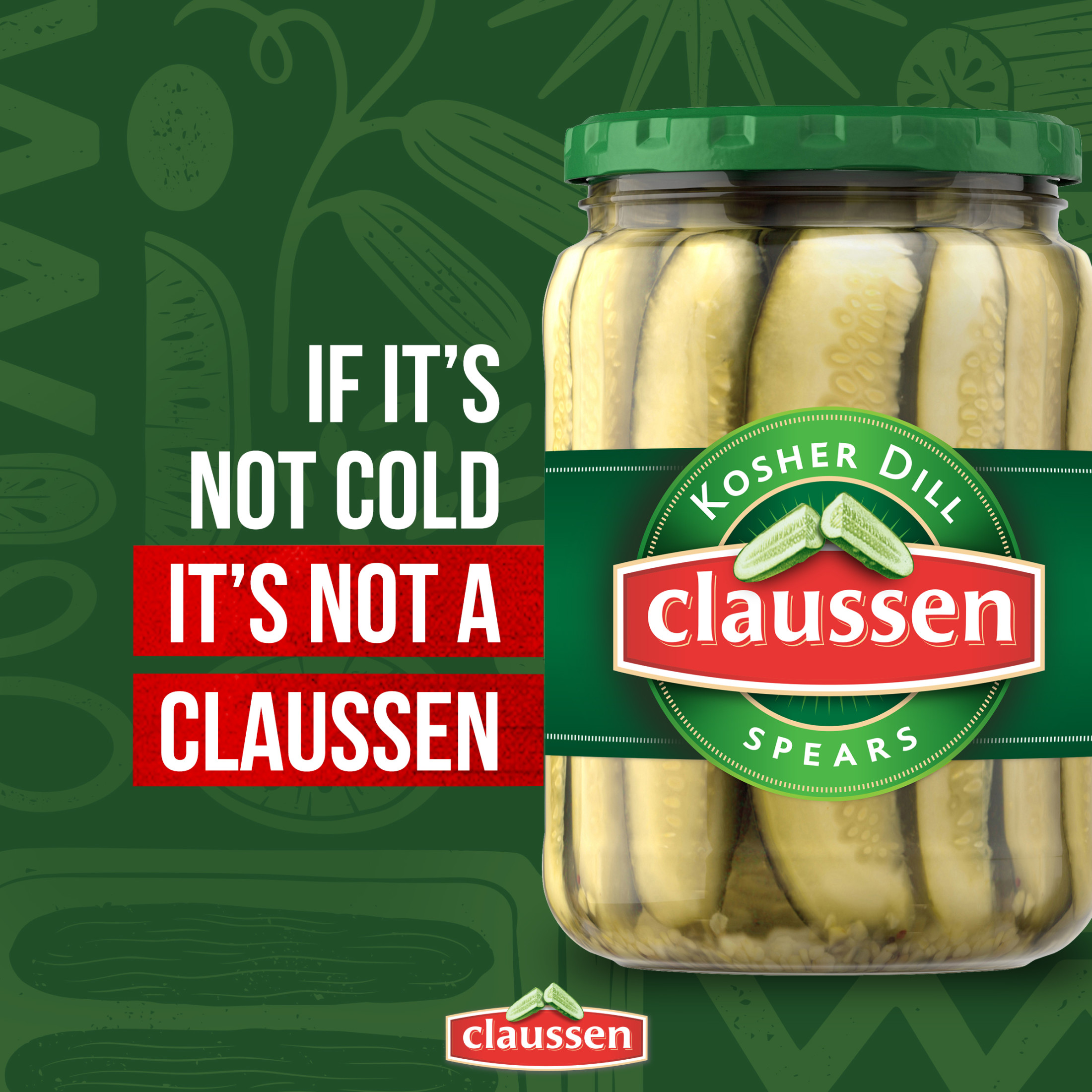 Claussen Kosher Dill Pickle Spears, 24 fl. oz. Jar thumbnail 3