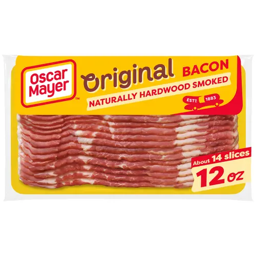 Oscar Mayer Original Naturally Hardwood Smoked Bacon, 12 oz Pack