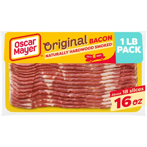 Oscar Mayer Original Naturally Hardwood Smoked Bacon, 16 oz Pack