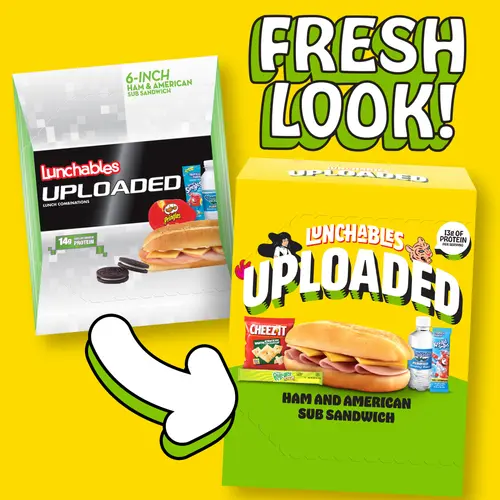 Lunchables Uploaded Ham and American Sub Sandwich Kids Lunch Meal Kit, 15.36 Oz Box thumbnail 2