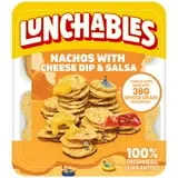 Lunchables Nachos Cheese Dip & Salsa Kids Lunch Snack, 4.4 oz Tray