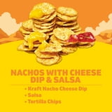 Lunchables Nachos Cheese Dip & Salsa Kids Lunch Snack, 4.4 oz Tray thumbnail 2