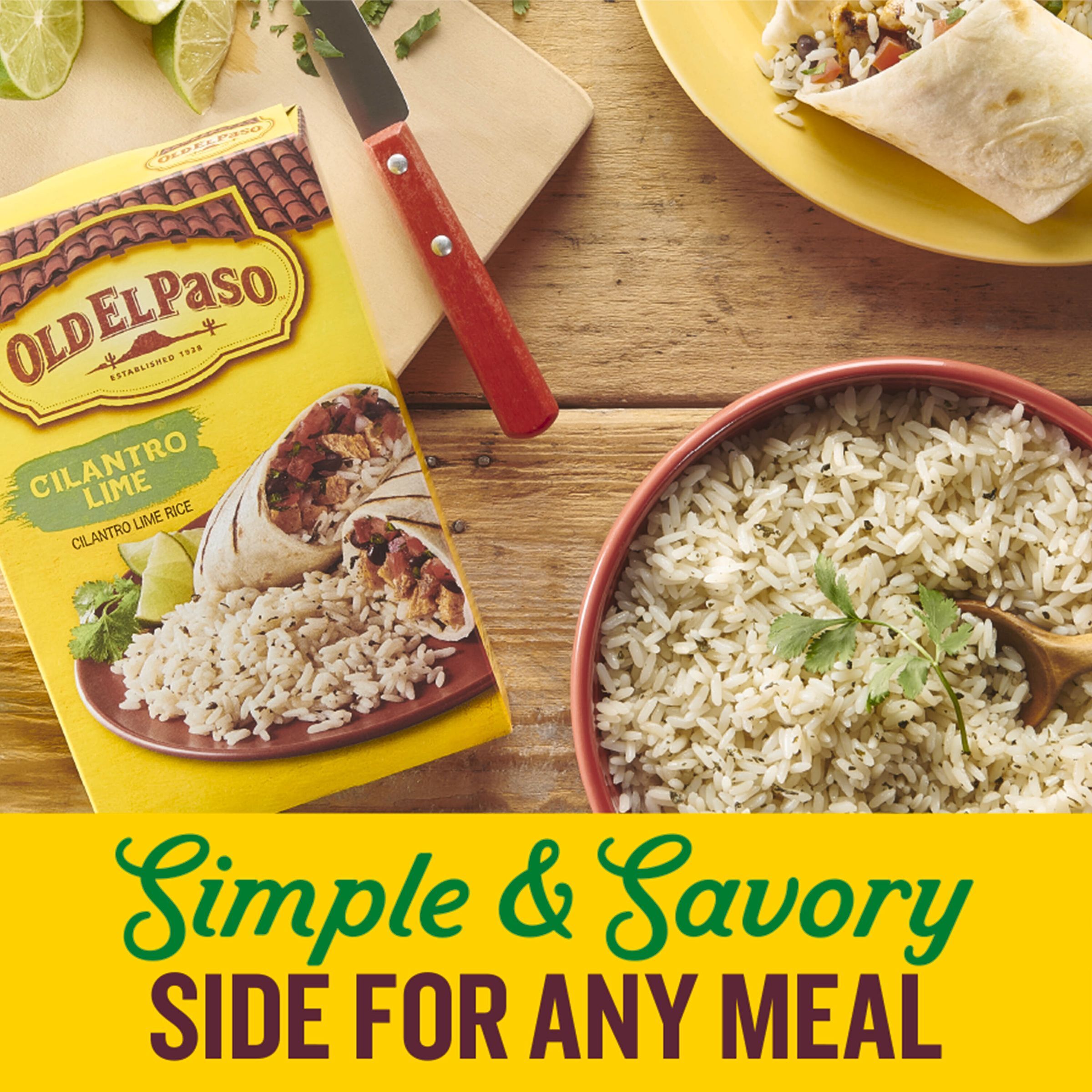 Old El Paso Cilantro Lime Seasoned Rice, Side Dish, 6.2 oz thumbnail 3