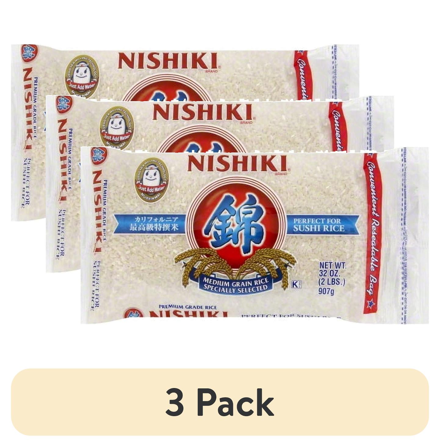 (3 pack) Nishiki Premium Grade Sushi Rice, 32 oz