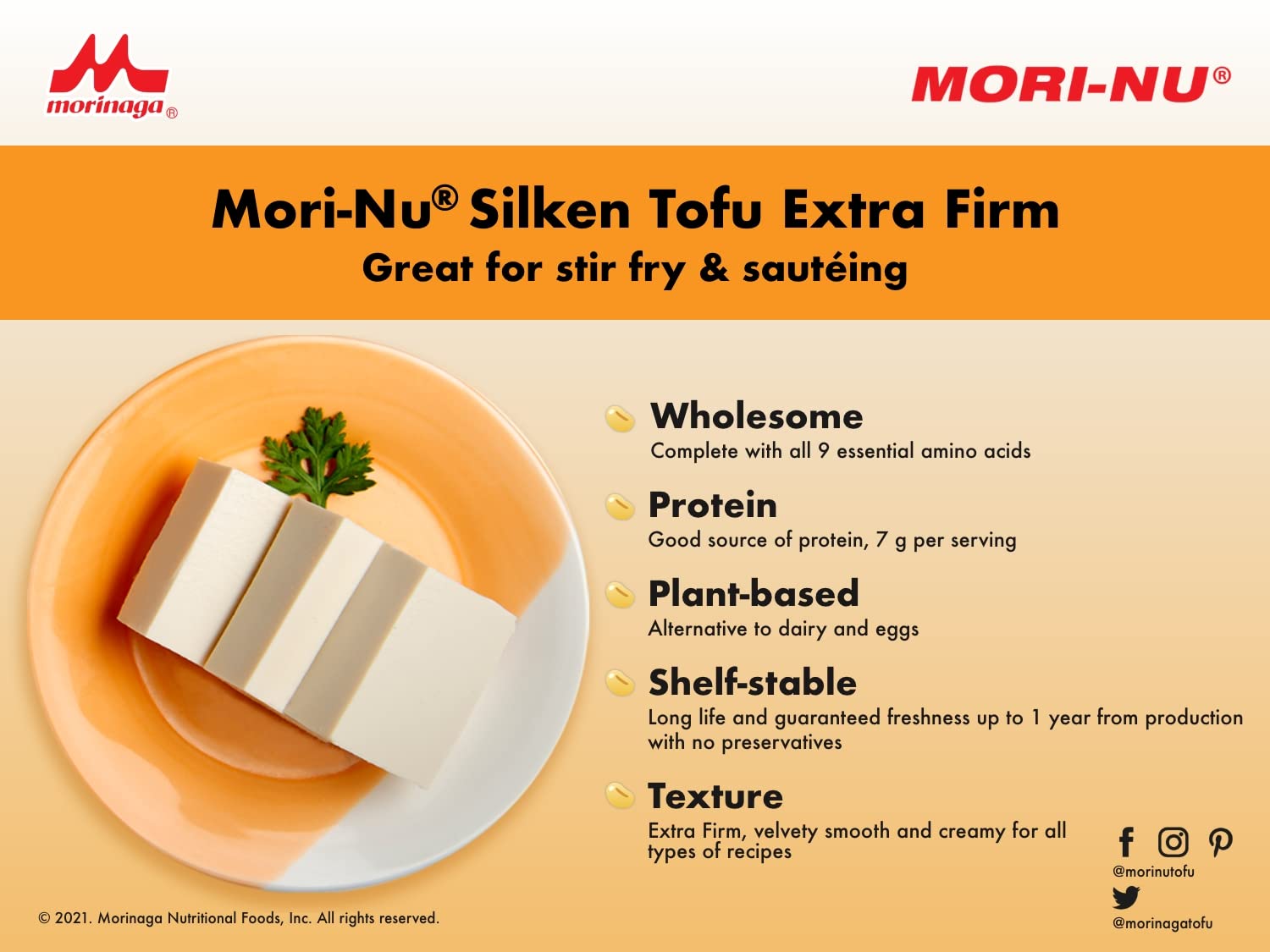 (Pack of 12) Mori-Nu Silken Extra Firm Tofu, 12.3 oz thumbnail 4