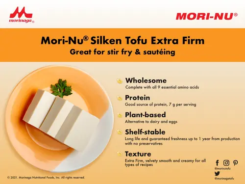 (Pack of 12) Mori-Nu Silken Extra Firm Tofu, 12.3 oz thumbnail 4