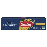 (5 pack) Barilla Classic Non-GMO, Kosher Certified Thin Spaghetti Pasta Noodles, 16 oz thumbnail 2