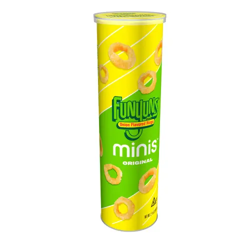 (3 pack) Funyuns Minis Onion Flavored Rings Original, 2.875 oz Canister thumbnail 3