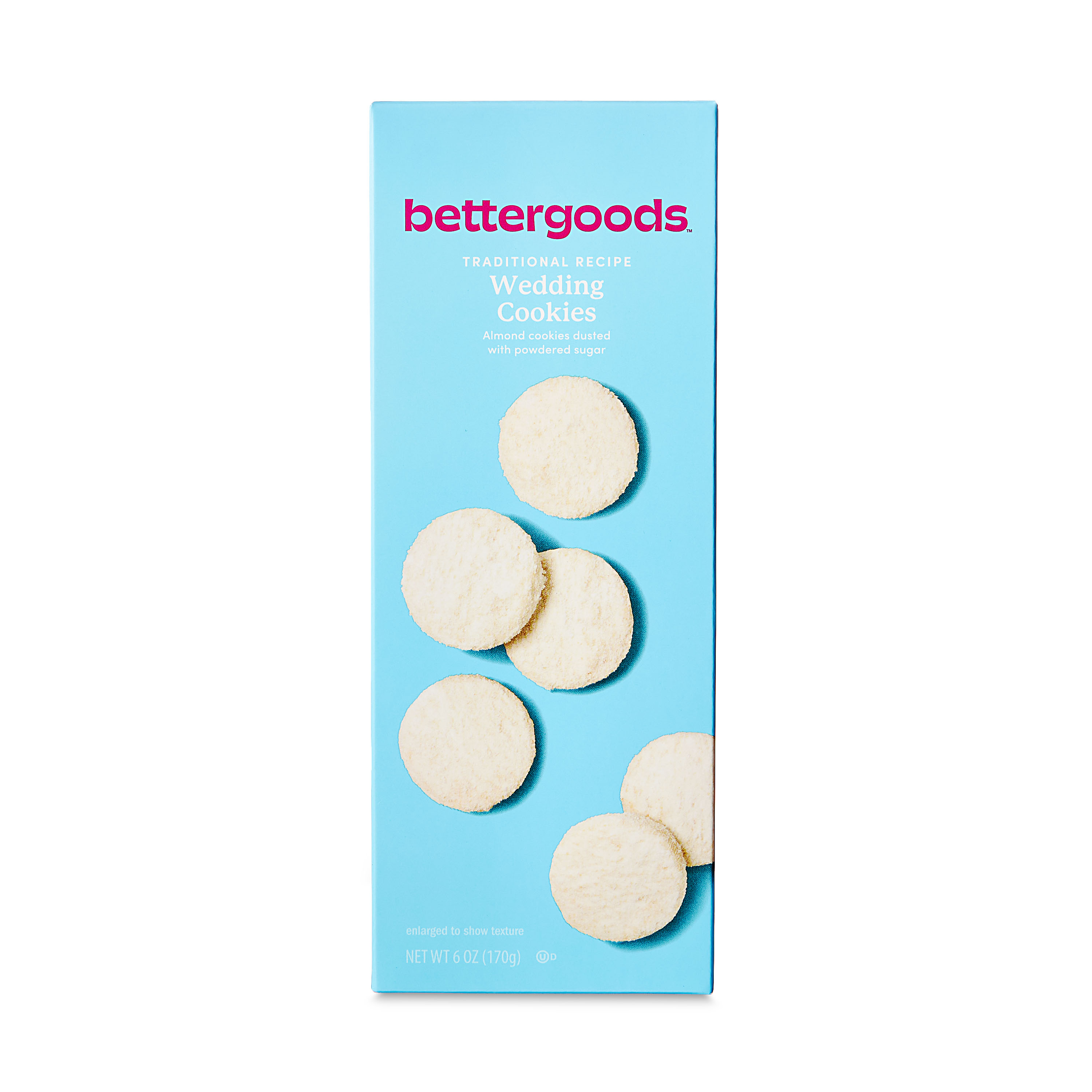 (4 pack) bettergoods Traditional Recipe Wedding Cookies, 6 oz