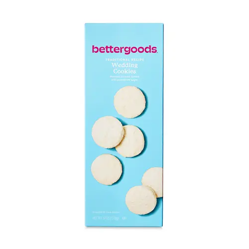 (4 pack) bettergoods Traditional Recipe Wedding Cookies, 6 oz