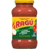 (6 pack) Ragu Chunky Garden Pasta Sauce with Tomatoes, Onions, Celery, Carrots, Zucchini, Green Bell Peppers, 24 oz thumbnail 3
