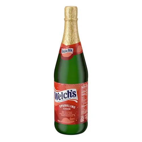 (2 pack) Welch's Non-Alcoholic Sparkling 100% Apple Juice, Cider, 25.4 fl oz Bottle thumbnail 4