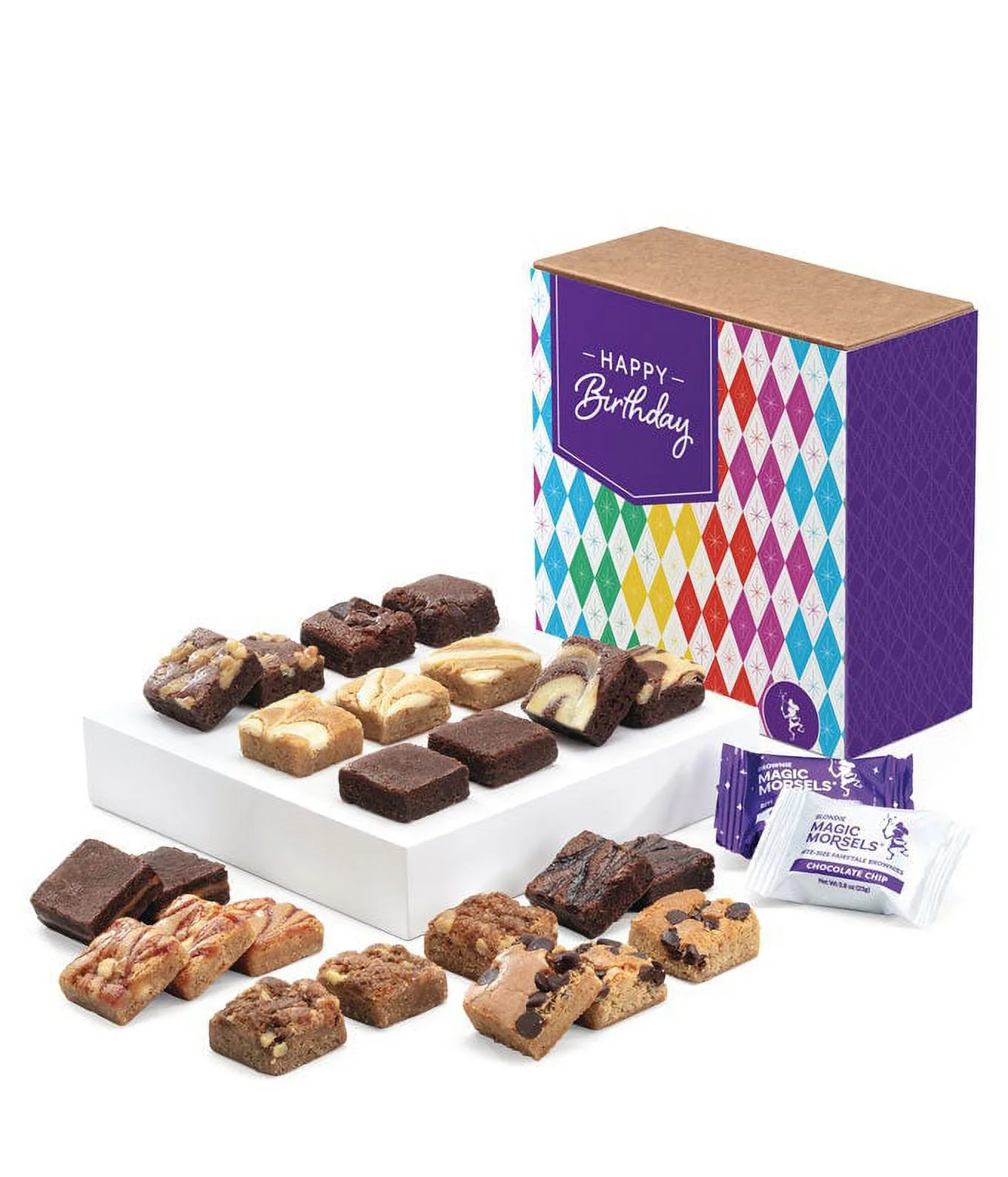 From You Flowers - Happy Birthday Two Dozen Fairytale Brownie & Blondie Morsels