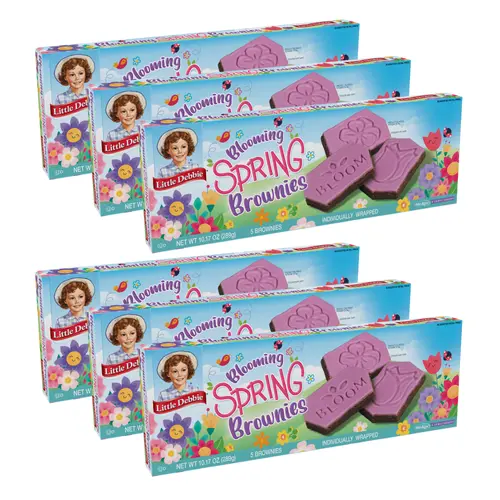 Little Debbie Blooming Spring Brownies, 6 Boxes, 30 Individually Wrapped
