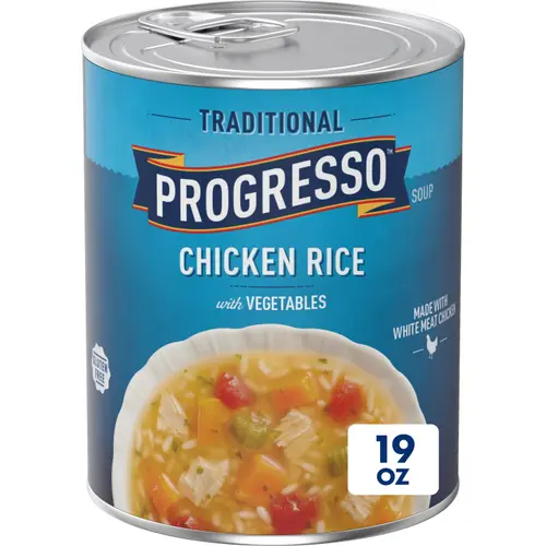 (2 pack) Progresso Traditional, Chicken Rice with Vegetables Canned Soup, 19 oz. thumbnail 3
