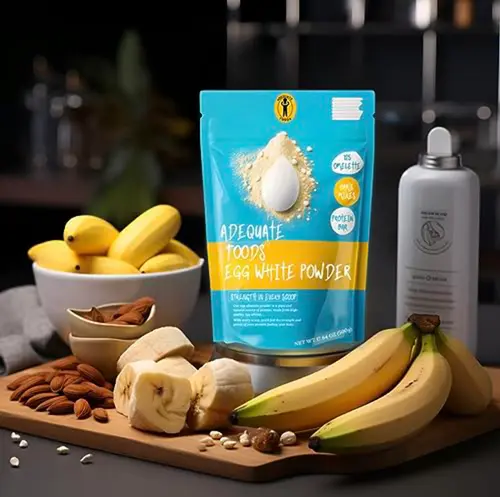 Adequate Foods Egg White Powder 500 gm (Pack of 1) | 2 min breakfast | 125 Omelets thumbnail 2