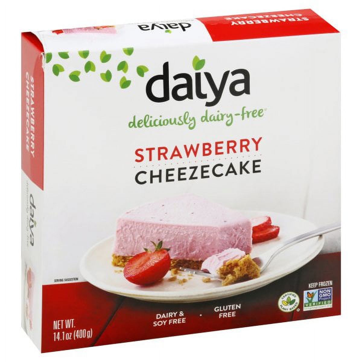 Daiya Deliciously Dairy Free Strawberry Cheezecake, 14.1 Ounce -- 8 per case.