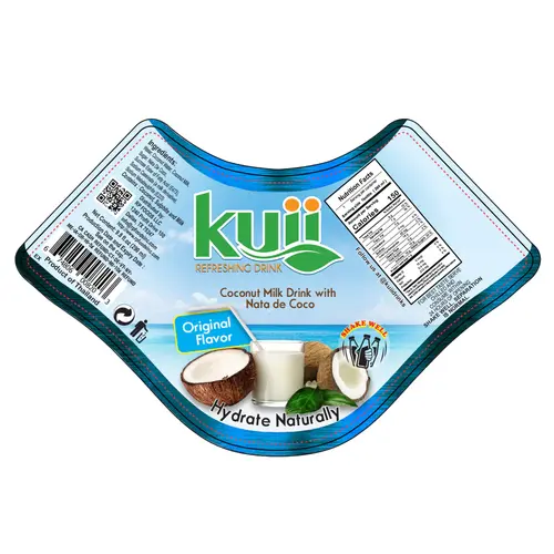 (4 pack) Kuii Drinks Coconut Milk with Nata de Coco, Original, 290mL thumbnail 4