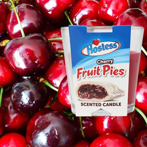 Hostess Dessert Fruit Snack Cake Scented Candle 3 pack (Cherry Fruit Pie, Apple Fruit Pie, Orange Cupcake) thumbnail 2
