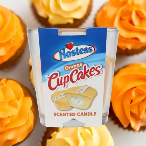 Hostess Dessert Fruit Snack Cake Scented Candle 3 pack (Cherry Fruit Pie, Apple Fruit Pie, Orange Cupcake) thumbnail 4