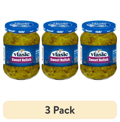 (3 pack) Vlasic Kosher Sweet Pickle Relish, 10 fl oz