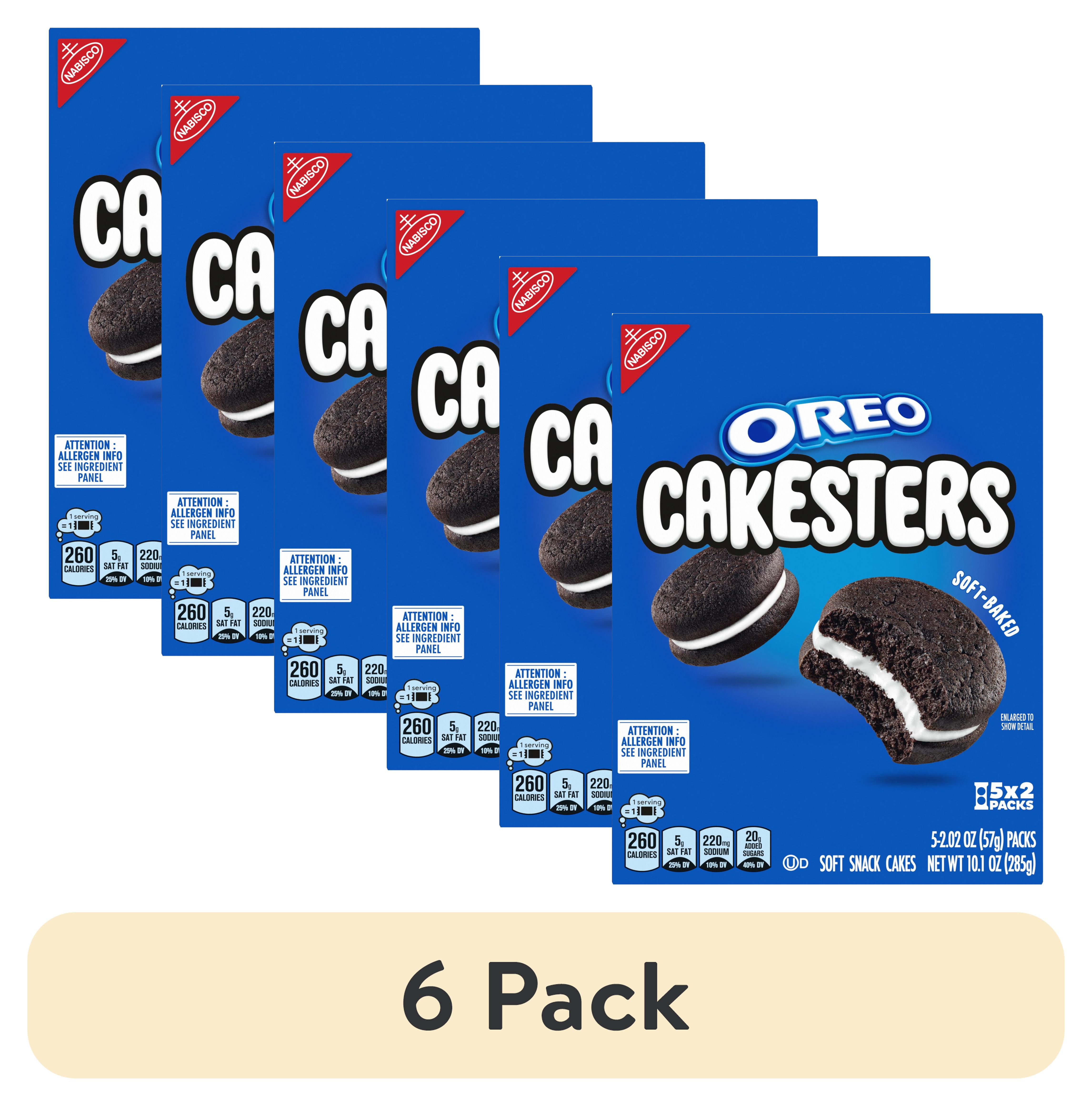 (6 pack) OREO Cakesters Soft Snack Cakes, 5 - 2.02 oz Snack Packs