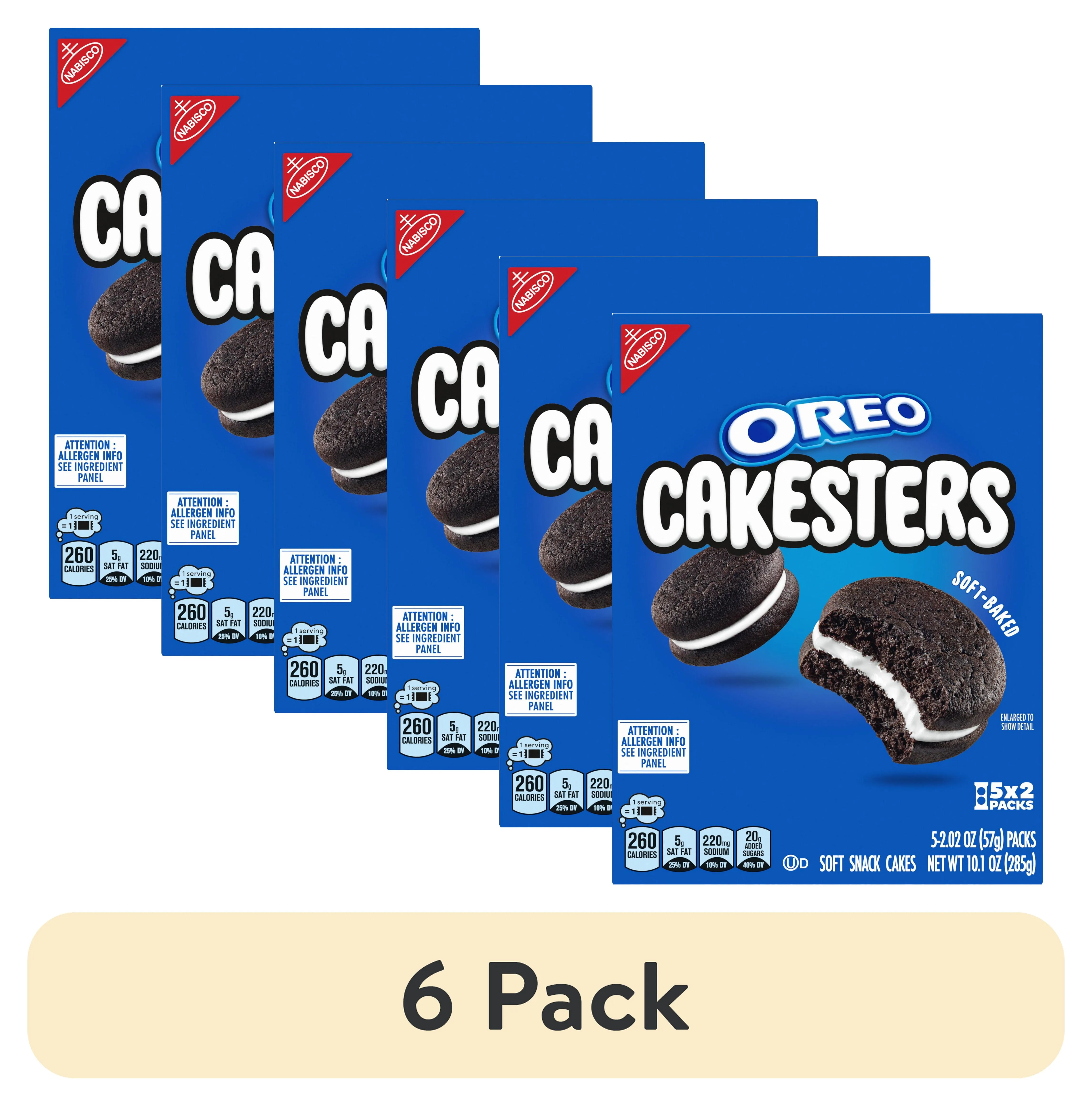 (6 pack) OREO Cakesters Soft Snack Cakes, 5 - 2.02 oz Snack Packs