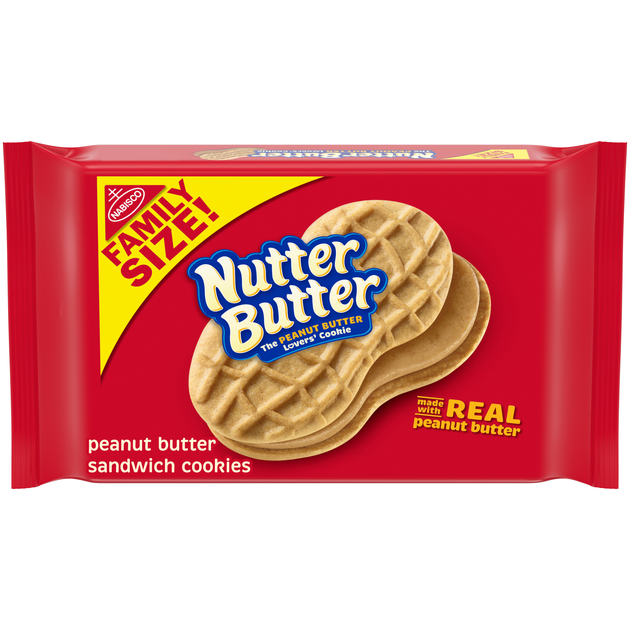 (3 pack) Nutter Butter Family Size Peanut Butter Sandwich Cookies, 16 oz thumbnail 2