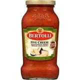 (6 pack) Bertolli Pasta Sauce Five Cheese, Spaghetti Tomato Sauce, 24 oz