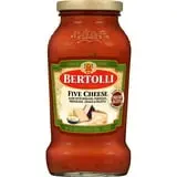 (6 pack) Bertolli Pasta Sauce Five Cheese, Spaghetti Tomato Sauce, 24 oz