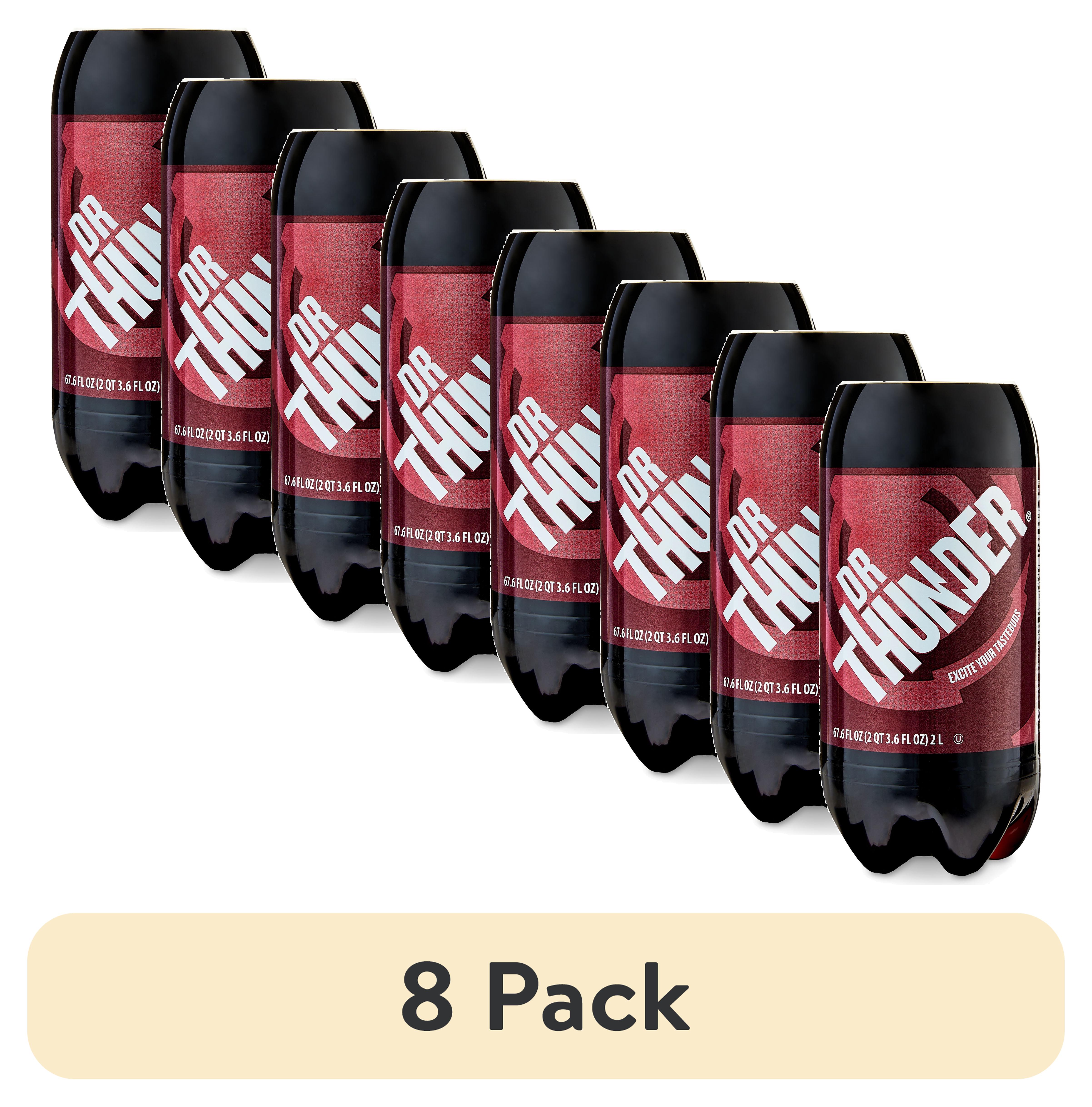 (8 pack) Great Value Dr Thunder, 2 L Bottle