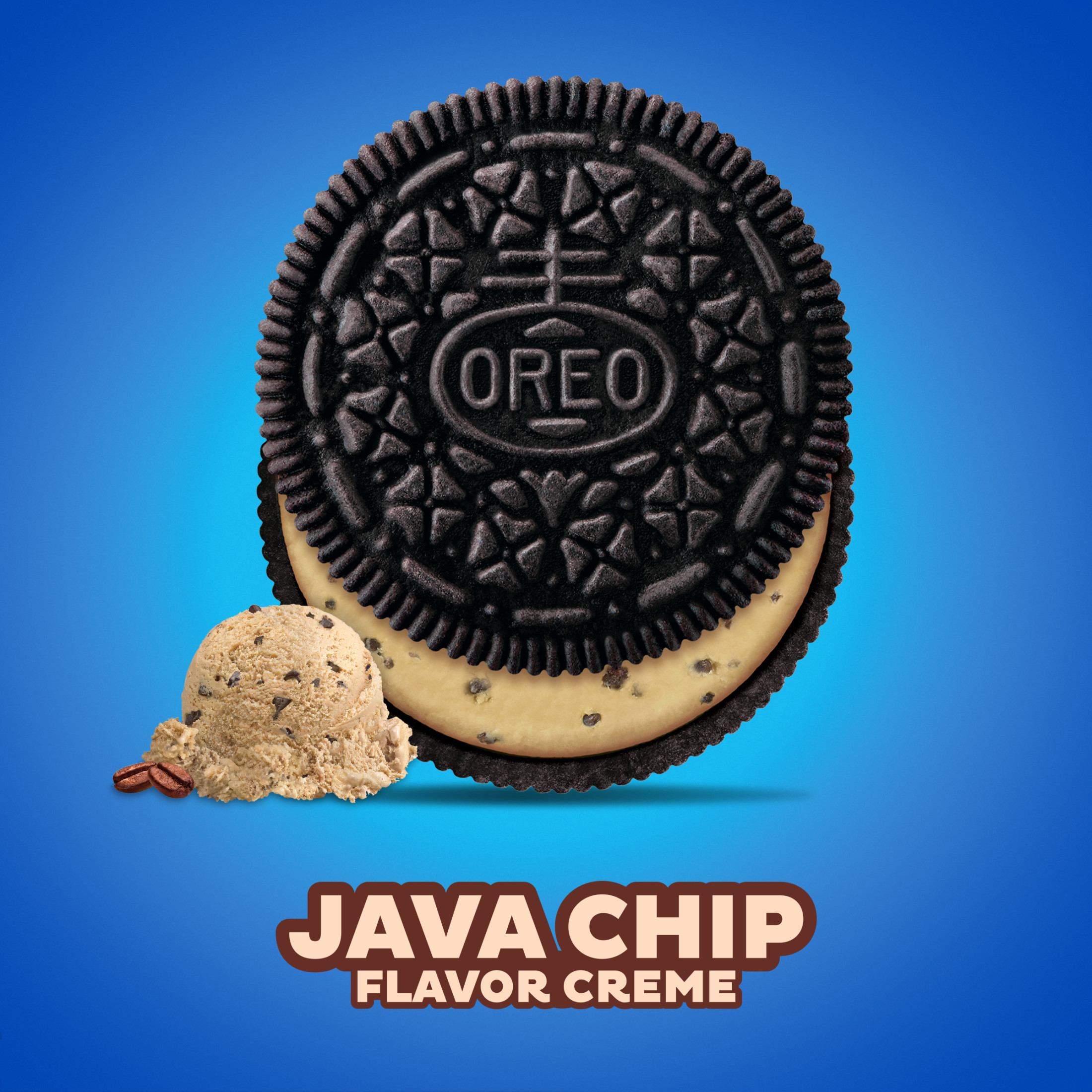 (3 pack) OREO Java Chip Creme Chocolate Sandwich Cookies, Family Size, 17 oz thumbnail 4